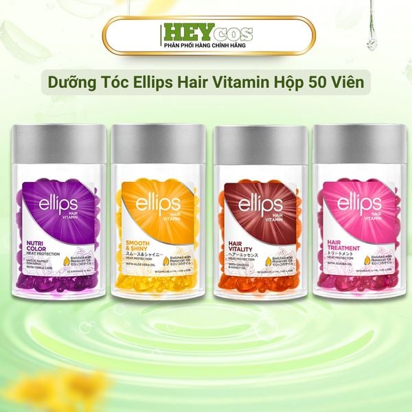  [TẶNG 2 VIÊN SERUM] (Hộp 50 Viên) Serum Dưỡng Tóc Ellips Hair Vitamin 