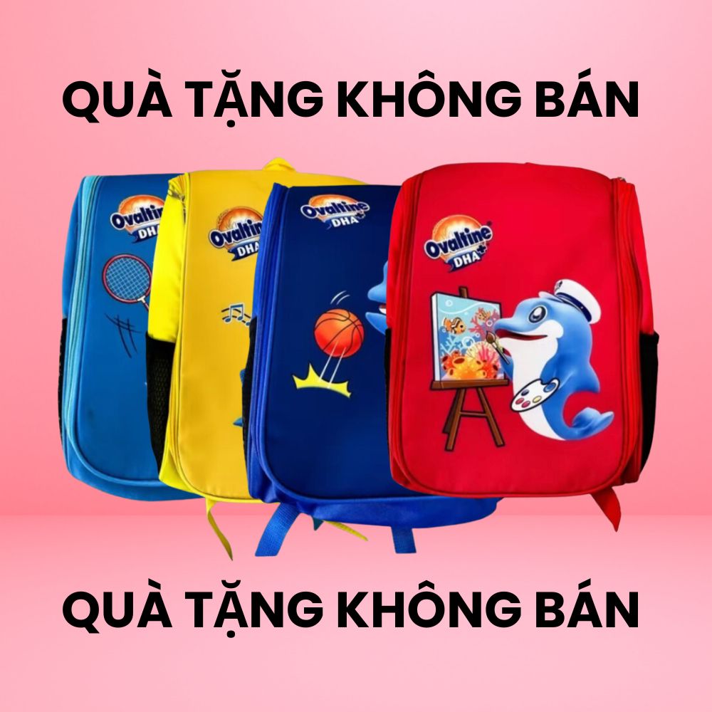 [QUÀ TẶNG KHÔNG BÁN] Balo Cá Heo Cho Bé Đựng Dụng Cụ Học Tập