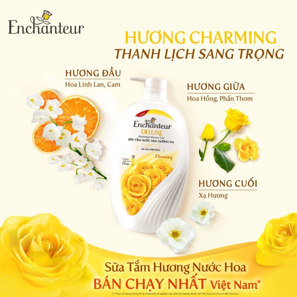  Sữa Tắm Nước Hoa Enchanteur 650g| HEYCOS 