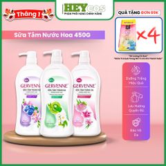 Sữa tắm trắng da hương nước hoa Gervenne 450G/chai (3 mùi)
