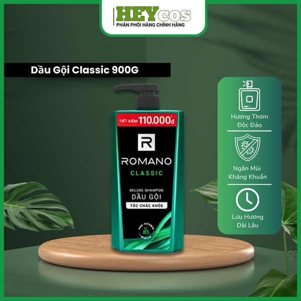  Dầu gội Romano hương nước hoa 900g |HEYCOS 