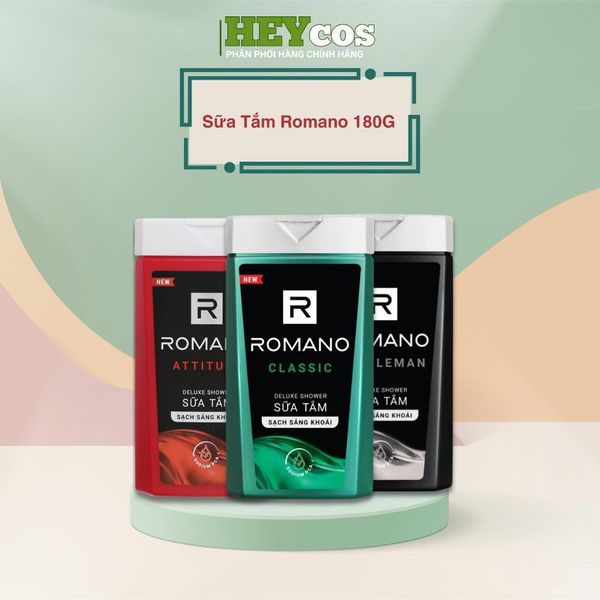  Sữa Tắm Hương Nước Hoa Romano 180G CLASSIC/GENTLEMAN/ATTITUDE 