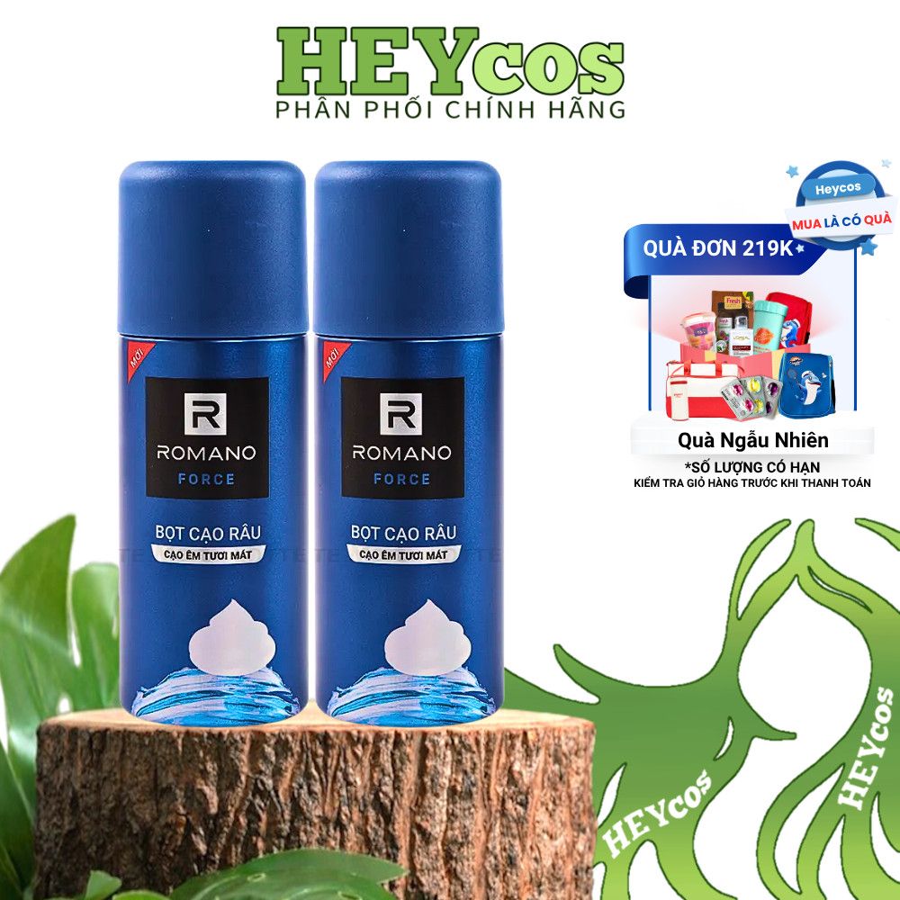  [CHÍNH HÃNG] Combo Bọt Cạo Râu Romano 175ml – Force & Classic 