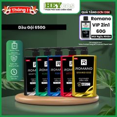 Dầu gội Romano hương nước hoa Classic/ Force/ Attitude/ Gentleman 650g/180g | HEYCOS