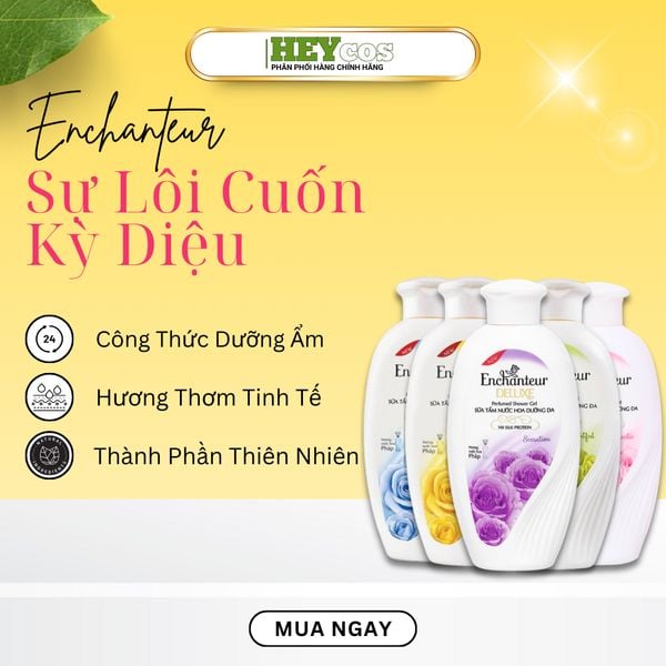  Sữa tắm nước hoa Enchanteur 180g | HEYCOS 