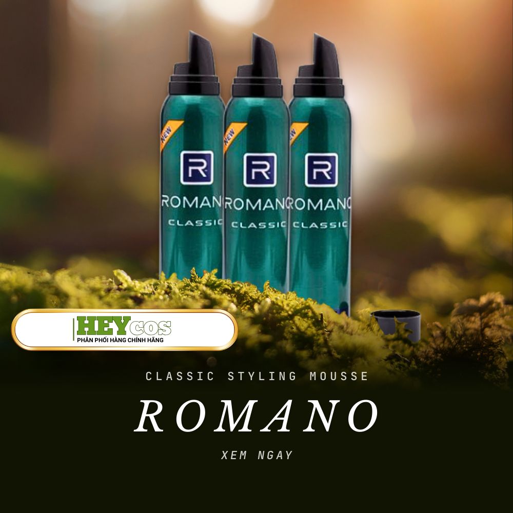  Keo Xịt Tóc Romano Classic Styling Mousse 175g 