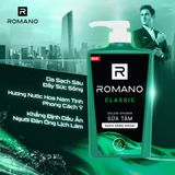  Sữa Tắm Romano Hương Nước Hoa Classic/ Attitude/ Force/ Gentleman 650g | HEYCOS 