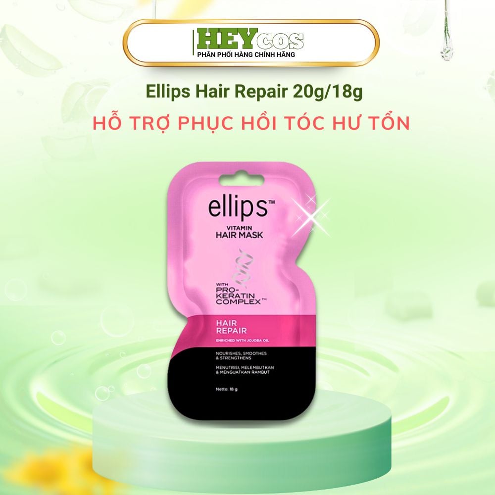  [CHÍNH HÃNG] Kem Ủ Tóc Ellips Vitamin Hair Mask with Pro-Keratin Complex (18g, 20g) 