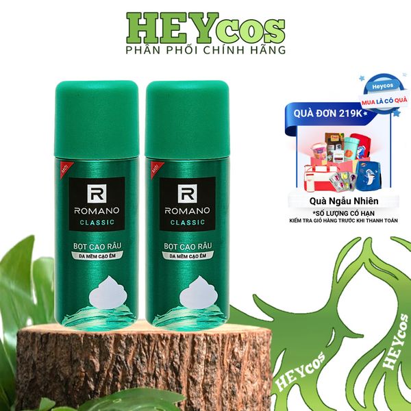  [CHÍNH HÃNG] Combo Bọt Cạo Râu Romano 175ml – Force & Classic 