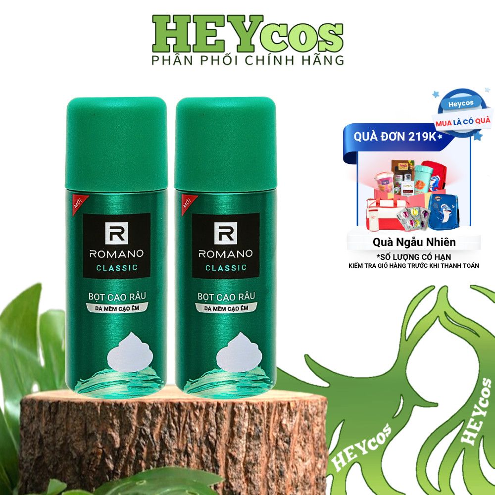  [CHÍNH HÃNG] Combo Bọt Cạo Râu Romano 175ml – Force & Classic 