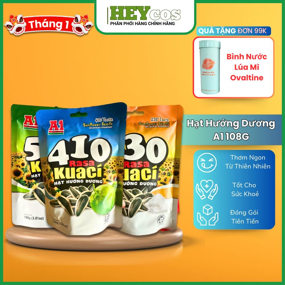 Hạt Hướng Dương A1 vị dừa, truyền thống, caramel | HEYCOS