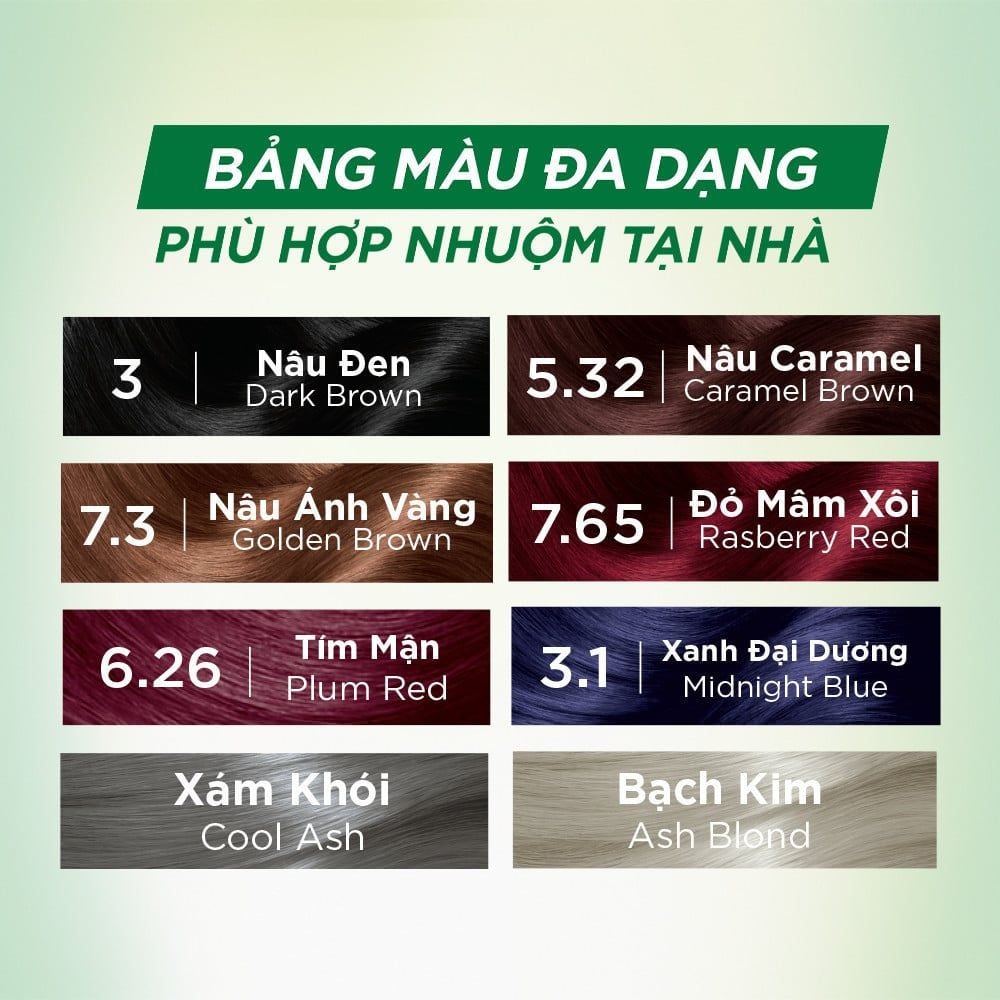  COMBO Kem Nhuộm Tóc Tại Nhà Màu Thời Trang - Garnier Color Naturals Ultra Colors -  Màu Nhuộm Thời Trang 