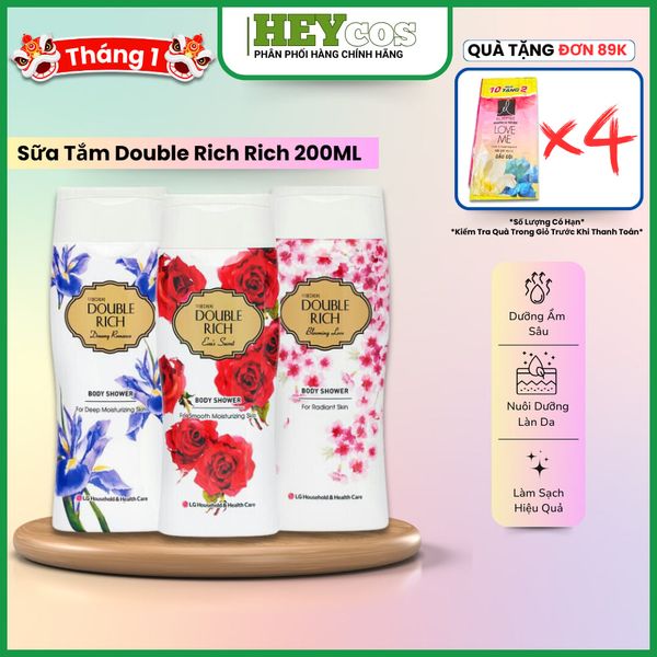  Sữa Tắm Double Rich Cân Bằng Ẩm Hương Nước Hoa 200g | HEYCOS 