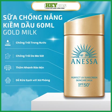  [CHÍNH HÃNG] Sữa chống nắng Anessa Perfect UV Sunscreen Skincare Milk 60ml 