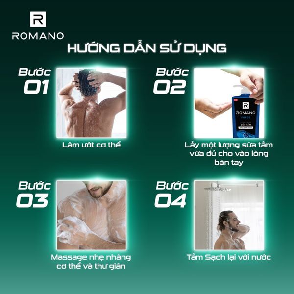  Tắm gội Romano cao cấp VIP PASSION/VIP VISION/VIP IMPRESS 650g | HEYCOS 