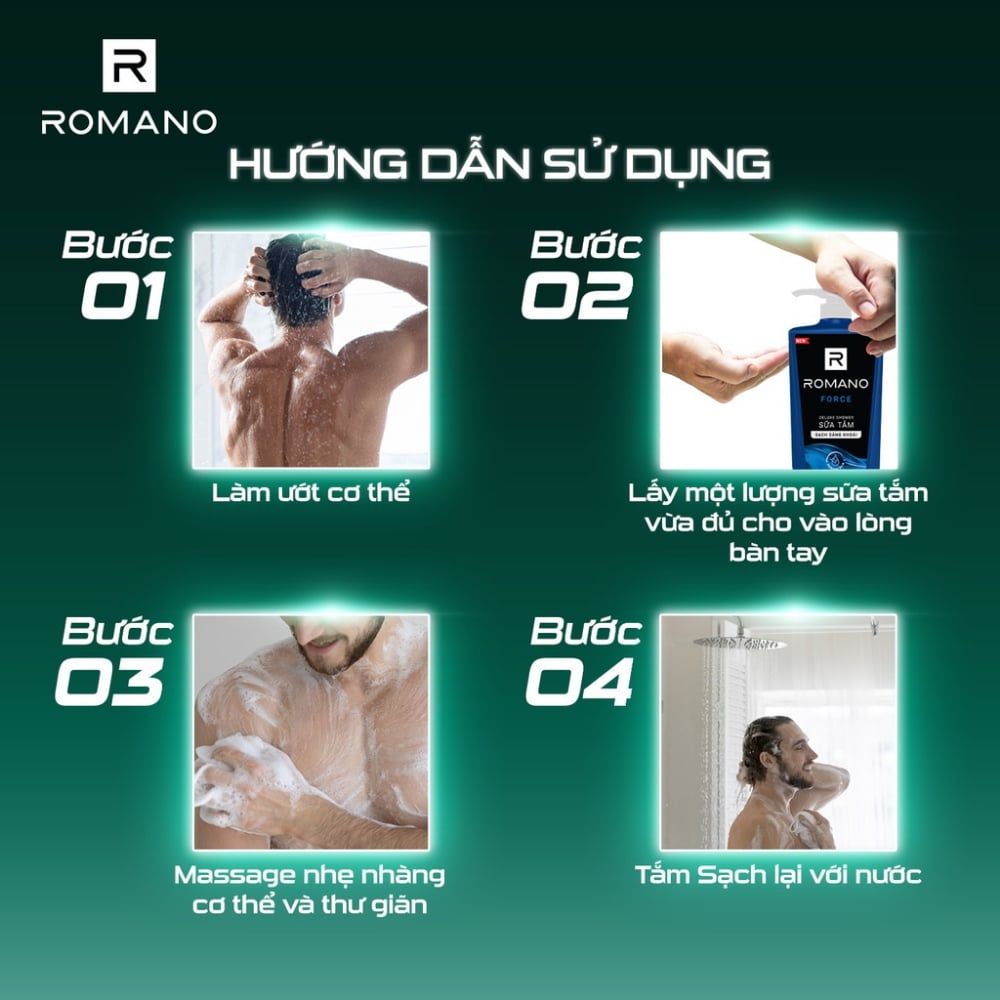  Tắm gội Romano cao cấp VIP PASSION/VIP VISION/VIP IMPRESS 650g | HEYCOS 
