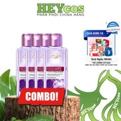 [CHÍNH HÃNG] Combo 4 Chai Nước Tẩy Trang L'Oreal Làm Sạch Sâu Cho Da Dầu/Căng Mịn Cấp Ẩm 95ml
