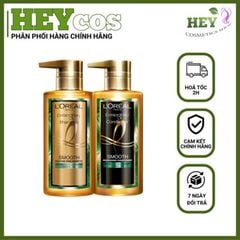 Dầu gội, xả dưỡng tóc suôn mượt tóc cao cấp L'Oreal Paris Extraordinary Oil Smooth 440ml