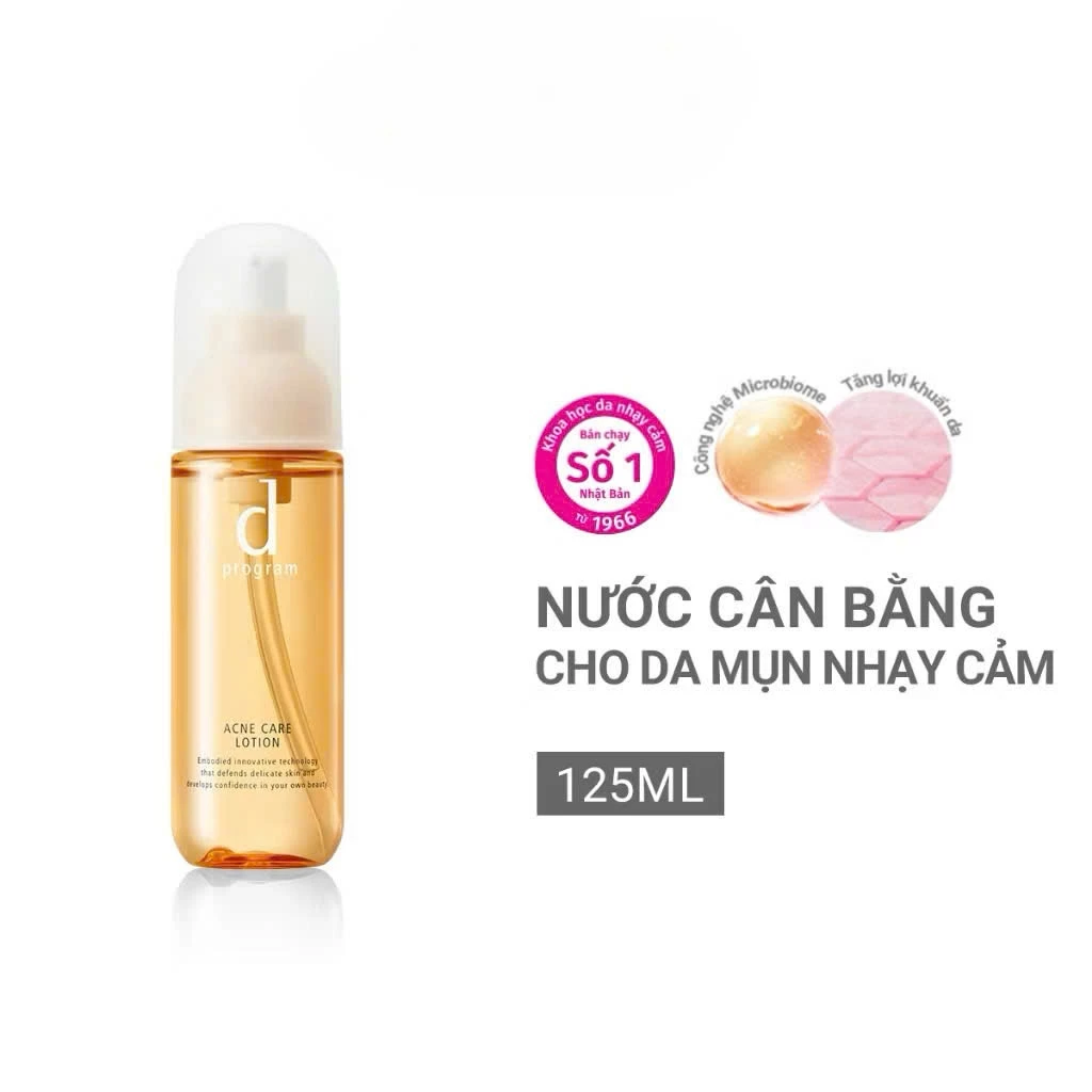  Nước cân bằng cho da mụn D Program Microbiome Acne care Lotion 125ml 