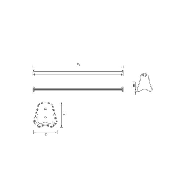  THANH TREO ÁO HÌNH THANG MARTHA 