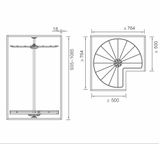  KỆ GÓC XOAY KẾT HỢP GIÁ VÀ KỆ VIOLET 