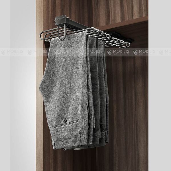  GIÁ TREO QUẦN CHỮ S, GẮN NÓC TỦ 