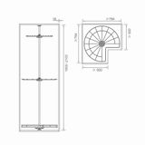  KỆ XOAY GÓC ĐA CHỨC NĂNG HERA 