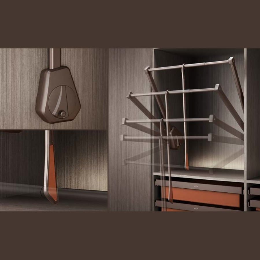  GIÁ TREO ĐỒ NÂNG HẠ GIẢM CHẤN TÙY CHỈNH RAPHIE 