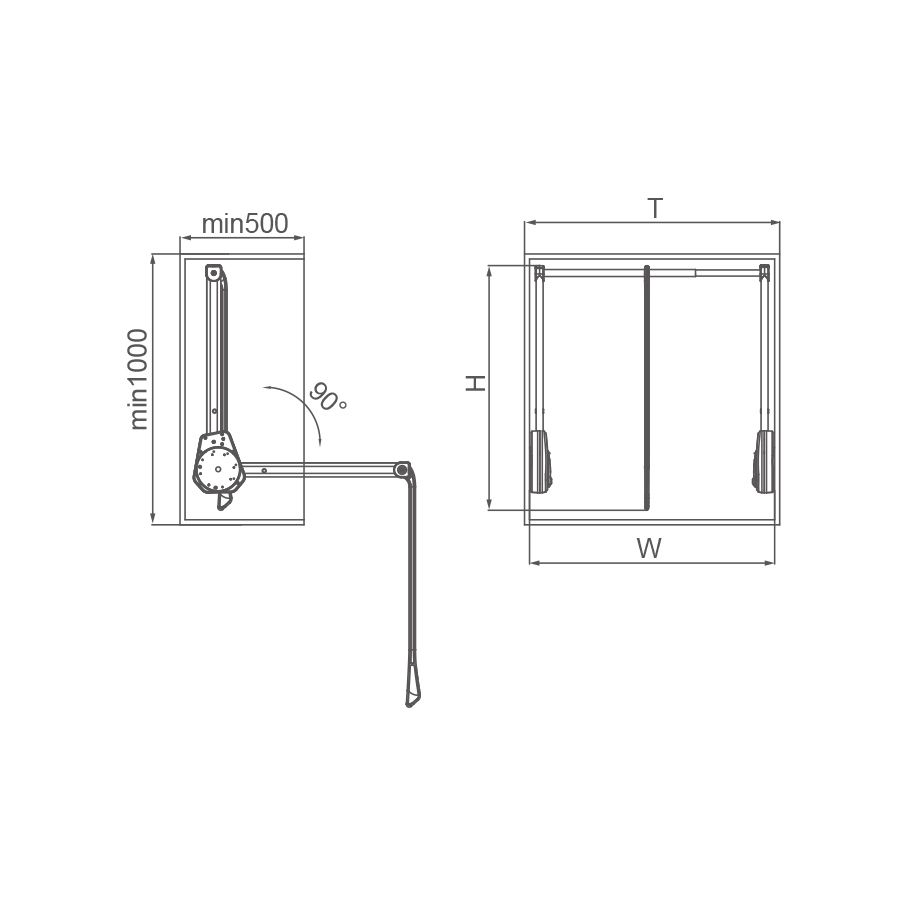  GIÁ TREO ĐỒ NÂNG HẠ GIẢM CHẤN RAPHE 