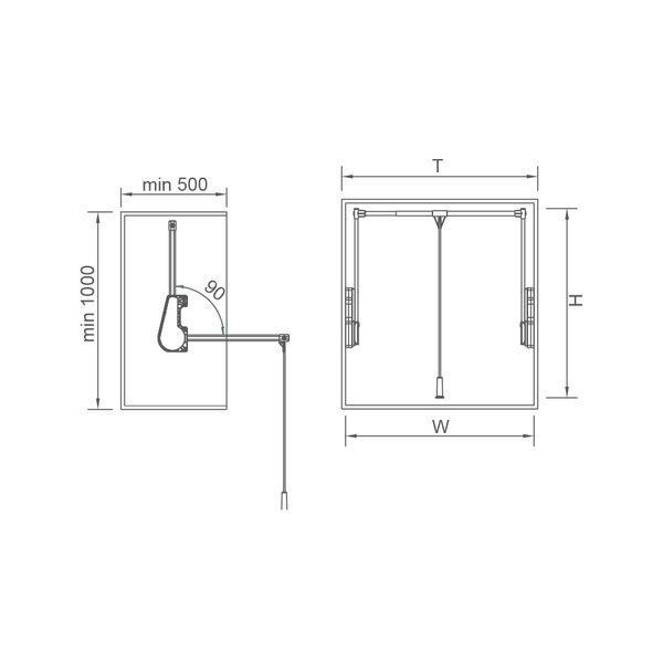  GIÁ TREO ĐỒ NÂNG HẠ MARTHA 