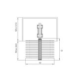  GIÁ TREO QUẦN GIẢM CHẤN, BẮT NÓC TỦ MARTHA 
