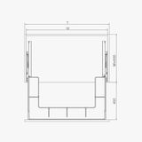  HỘC KÉO CHỮ U TỦ CHẬU RỬA ENCANTO 