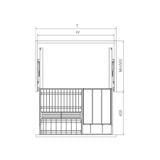  HỘC KÉO ĐA NĂNG KÈM KHAY MUỖNG ĐŨA ENCANTO 