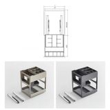  KỆ GIA VỊ ĐA CHỨC NĂNG, KÈM NGĂN PHỤ ENCANTO 