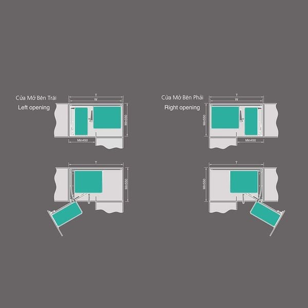  TỦ GÓC LIÊN HOÀN AMETHYST 