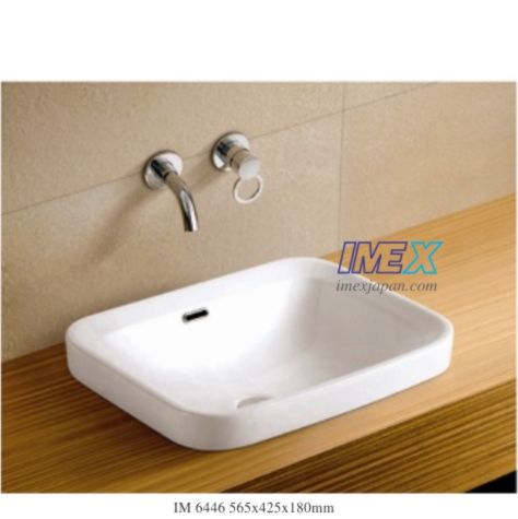 CHẬU LAVABO SỨ ĐẶT ÂM BÀN IMEX IM 6446