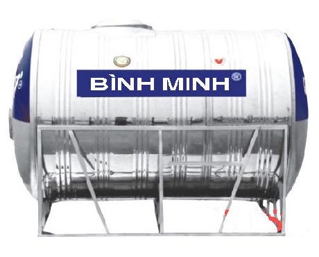 Bồn nước Inox Bình Minh 1500 lít ngang