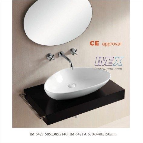 CHẬU LAVABO SỨ ĐẶT BÀN IMEX IM 6421