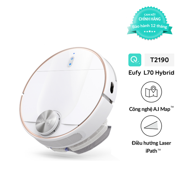 Robot hút bụi lau nhà thông minh Anker Eufy Robovac L70 Hybrid T2190 - Hàng Chính Hãng