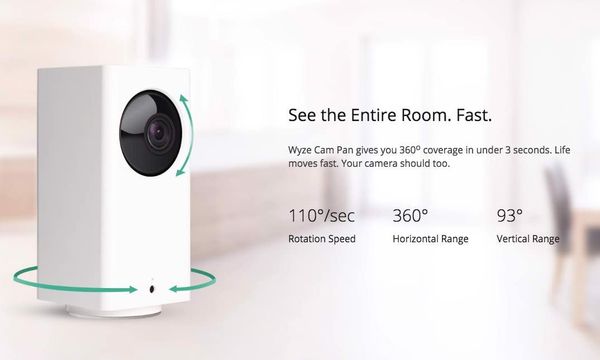 Camera Wyze Pan Cam Độ Phân Giải Full HD1080p Xoay 360 Độ Hỗ Trợ Google Asistant & Alexa