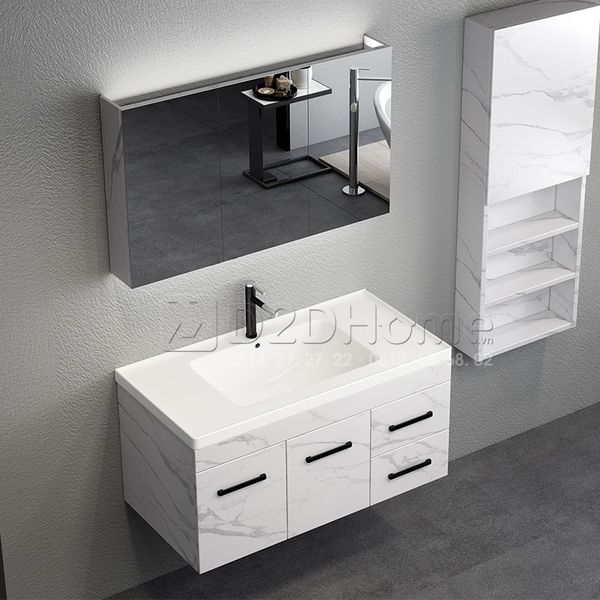 Tủ lavabo gỗ picomat sơn bóng gương PT-TL.PI32