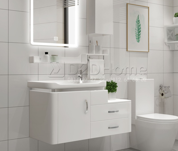 Tủ lavabo gỗ picomat sơn bóng gương PT-TL.PI41