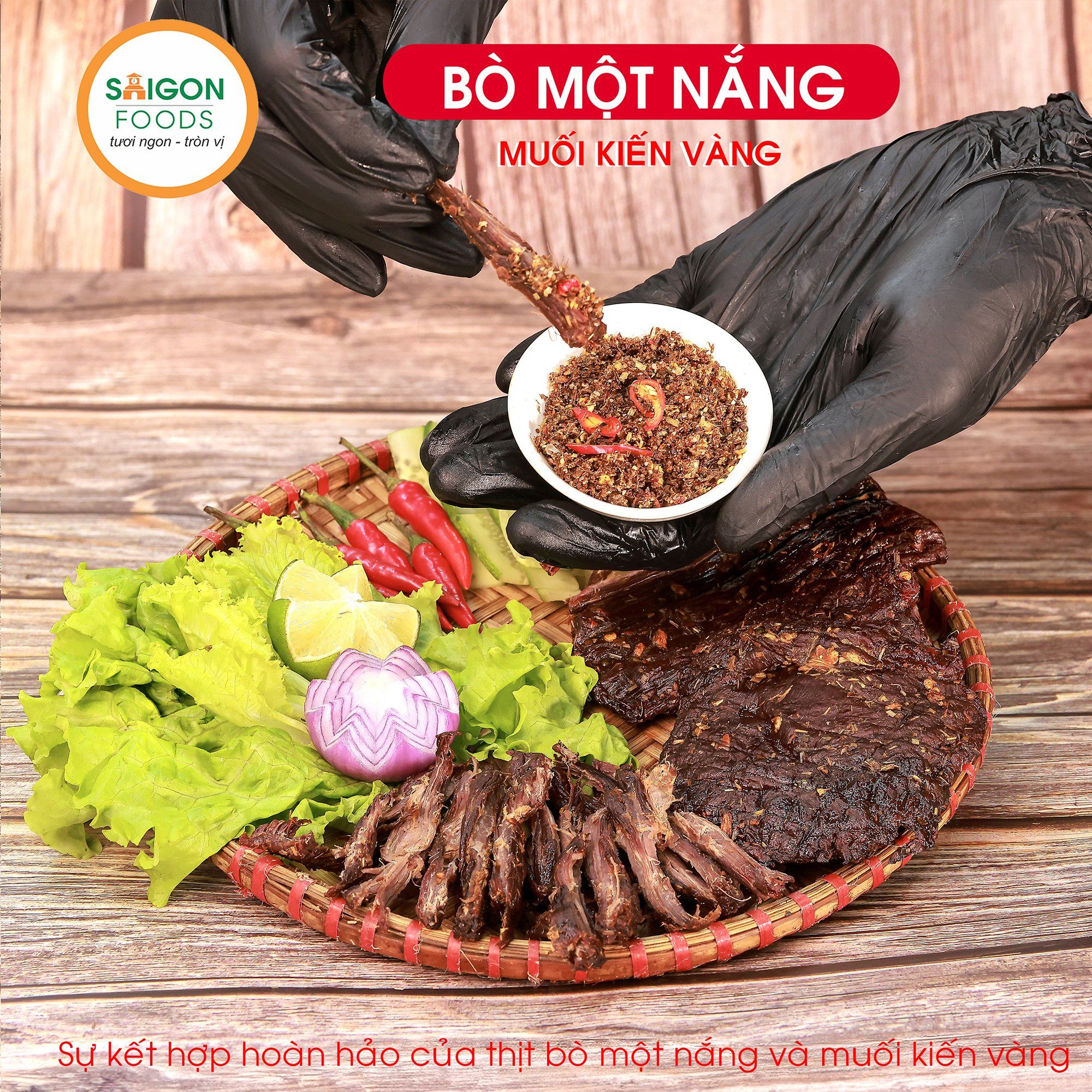  COMBO: Bò một nắng + Lạp xưởng bò - [Giao hàng toàn quốc] 