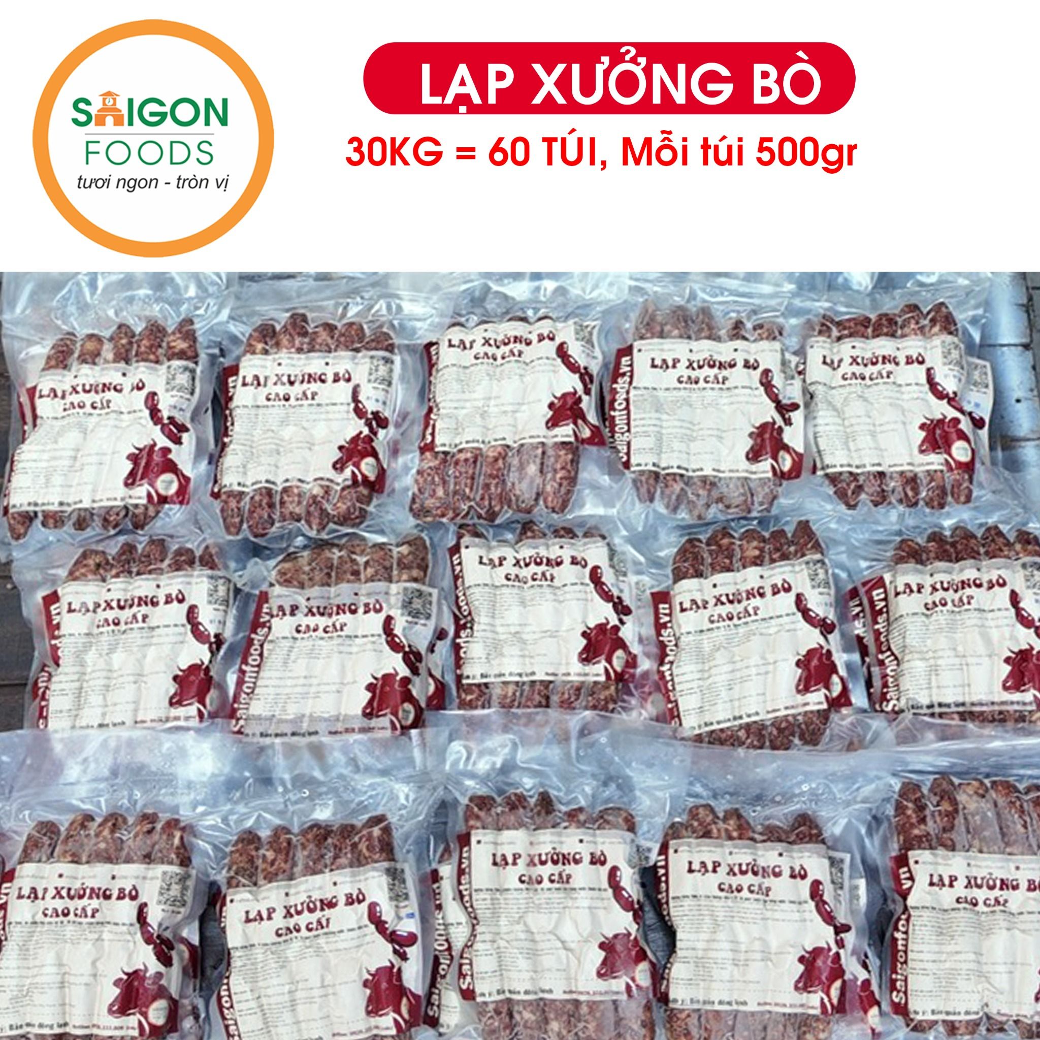  Lạp xưởng bò cao cấp Saigon Foods (Sỉ & Lẻ) - [Giao hàng toàn quốc] 
