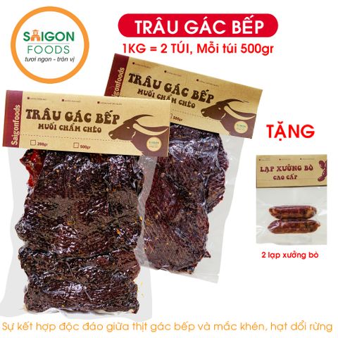  Thịt Khô Trâu gác bếp (Trâu sấy Tây Bắc) (Sỉ & Lẻ) - tặng kèm chẩm chéo - [Giao hàng toàn quốc] 