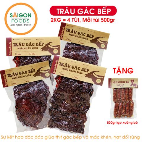  Thịt Khô Trâu gác bếp (Trâu sấy Tây Bắc) (Sỉ & Lẻ) - tặng kèm chẩm chéo - [Giao hàng toàn quốc] 