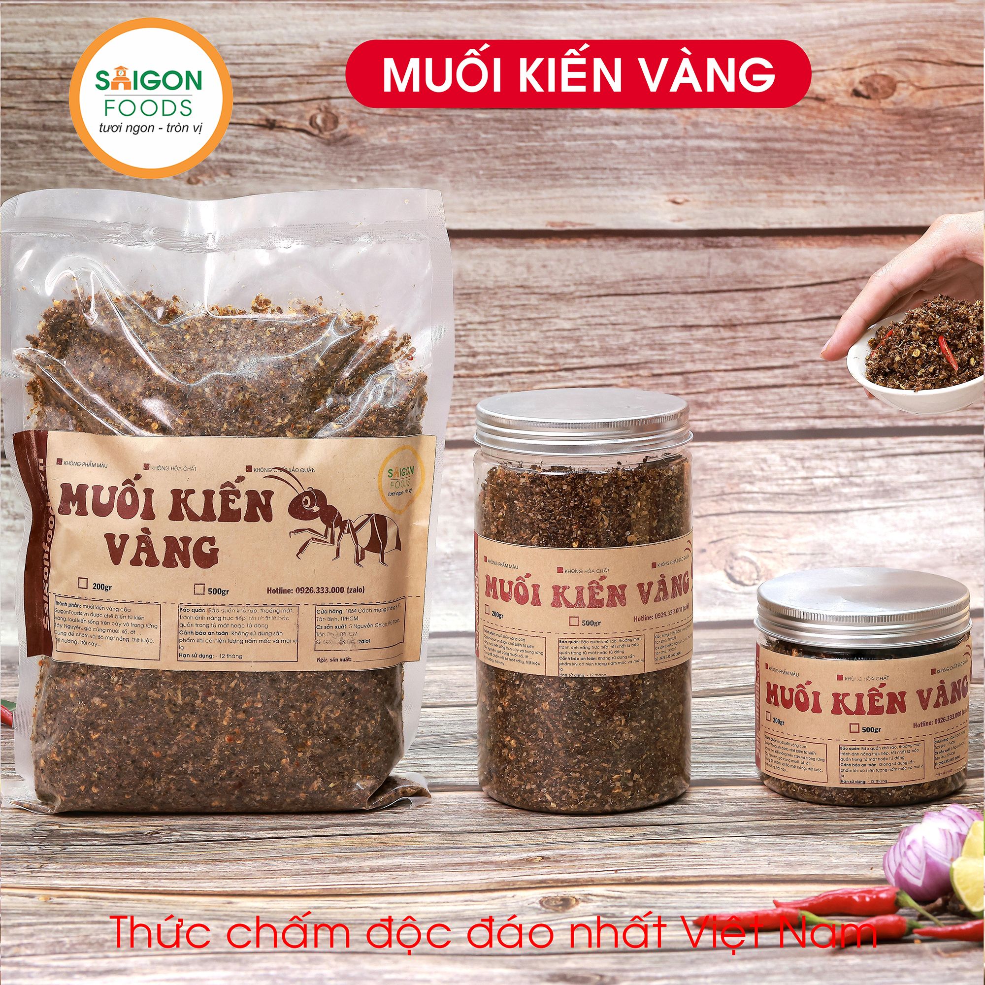  Muối kiến vàng (200gr - 500gr - 1kg) - [Giao hàng toàn quốc] 