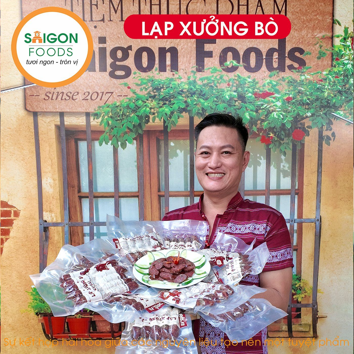  Lạp xưởng bò cao cấp Saigon Foods (Sỉ & Lẻ) - [Giao hàng toàn quốc] 
