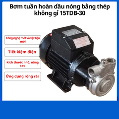 Bơm tuần hoàn nhiệt dầu inox công suất thấp 15TDB-30 - Bền bỉ và chịu nhiệt độ cao 260°C.