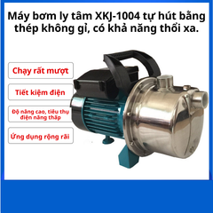 Máy bơm ly tâm XKJ-1004 tự hút bằng thép không gỉ, có khả năng thổi xa.